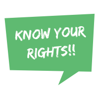 Know Your Rights!! - green